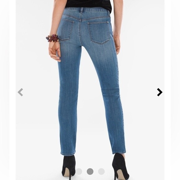 Chico’s So Slimming Velvet Side-Seam Girlfriend Ankle Jeans Women's Sz. 0.5 (6) - Picture 2 of 11